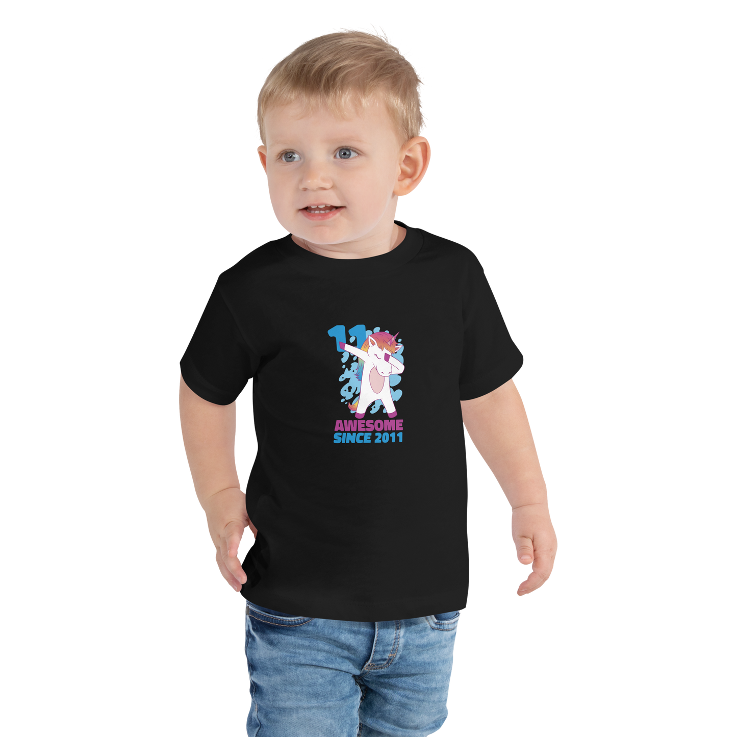 Kurzärmeliges Baby-T-Shirt Unicorn Awesome