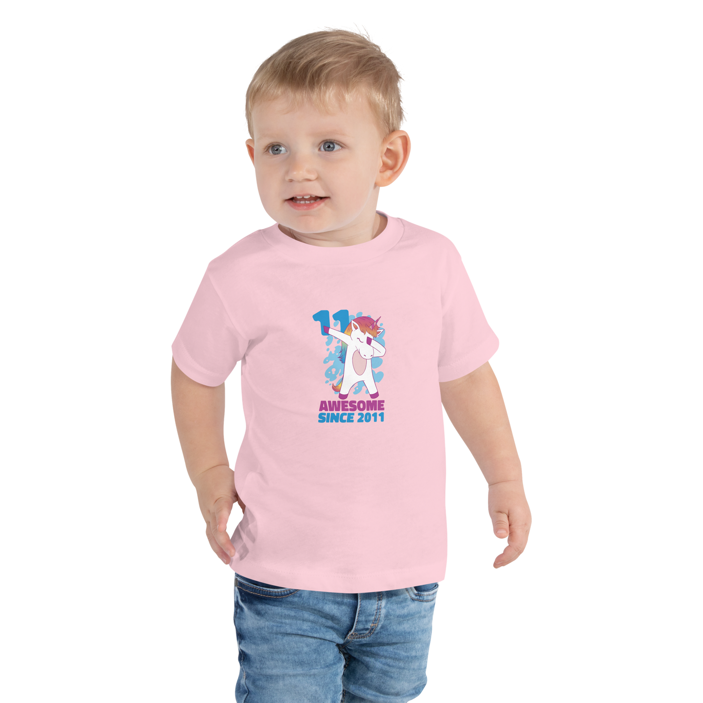 Kurzärmeliges Baby-T-Shirt Unicorn Awesome