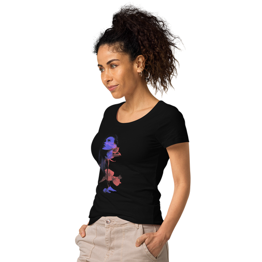 Basic Bio-T-Shirt für Damen Girl Face